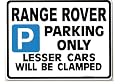 Range Rover Parking Sign-Gift for v8 4.6 hse tdi 300 models- Size Large 205 x 270mm