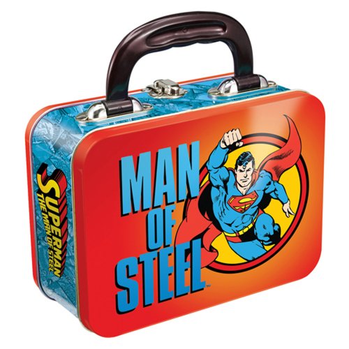  Vandor 74470 Superman Small Tin Tote, Multicolored