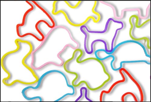51LPRjzeTbL Silly Farm Animal Shaped Rubba Bandz (12 Pack) #10