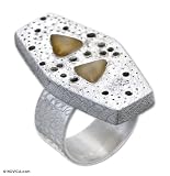 Agate ring, 'Tortoise Shell' 6.0 (US Ring Size)