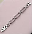 J-Steel by Fyn Studios Stainless-Steel Rectangle Link Pink Diamonova Bracelet JSF-843332001761