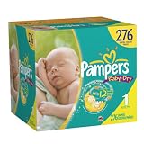 Pampers Baby Dry Diapers Economy Plus Pack Size 1 276 Count