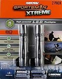 Rayovac BJ3W3W-B Sportsman Xtreme 3-Watt LED Flashlights with Batteries (2-Pack)