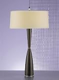Murray Feiss Two-Light Cityscape Collection Table Lamp, Oil Rubbed Bronze with Sand Color Crepe Shade # 9183ORB