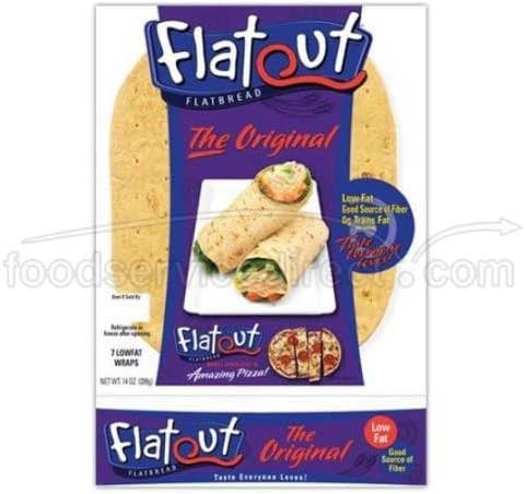 Flatout Pattco Oval Original Bread, 14 Ounce -- 84 per case.