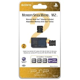 2GB Memory Stick Micro Media + M2 Duo Adaptor