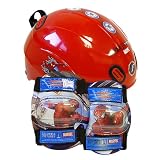 Spider-Man SM3 Helmet/Knee/Elbow Pads Combo Set - Red