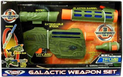 Galactic Weapon Set,Lazer Gun/Sword/Barrel With Scope & Light
