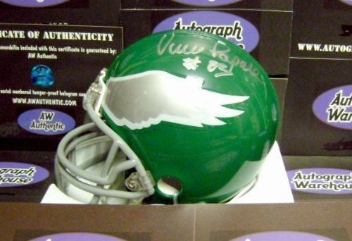 Vince Papale Signed Mini Helmet - Invincible - Autographed NFL Mini Helmets