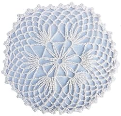 Handmade Organic Cotton Doily - Natural (100% Crocheted By Hand, Extra Small)