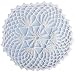 Handmade Organic Cotton Doily - Natural (100% Crocheted By Hand, Extra Small)