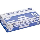 フジリンクス ニトリル手袋　Ｍ−２１２　粉無　青　Ｍ　１００枚入 mステ