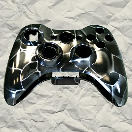 Black White Swirl XBOX 360 Controller Shell | Controller Mod