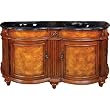New Manchester Burl Double Sink Vanity 65"L Bathroom Bath New
