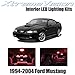 XtremeVision Ford Mustang 1994-2004 (5 Pieces) Red Premium Interior LED Kit Package + Installation Tool