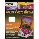 Media Street Royal Canvas Glossy White Archival Fine Art Inkjet Media, 13 x 19, 20 Sheets.