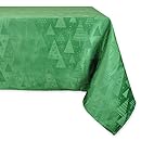 DII Machine Washable, Dinner and Holiday Tablecloth 52 x 90", Holiday Trees, Green, Seats 6 to 8 people