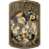 Pittsburgh Pirates Wood Sign w/ Throwback Jersey