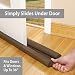 Draft Door Stopper 36 Inches, Draft Guard for Interior Door, Heavy Duty Door Sweep, Sound Proof Reduce Noise Keeping Warm in and Cold Out, Thicker Door Draft
