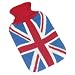 Hot Water Bottle with Knitted Union Jack Cover