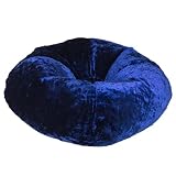 Blue Chenille Bean Bag