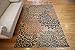 Feraghan/New City Contemporary Modern Floral Flowers Area Rug, 4' x 6', Brown/Beige