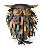 Metal Garden Art Spikey Owl