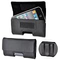 muvit - Vog Holster - Etui horizontal en cuir pour iPhone 4/3GS - Noir