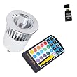 Remote Control 16 color LED Light Bulb GU10 Energy Saving 5W Plus AGPtek USB 2.0 All-in-one Card Reader