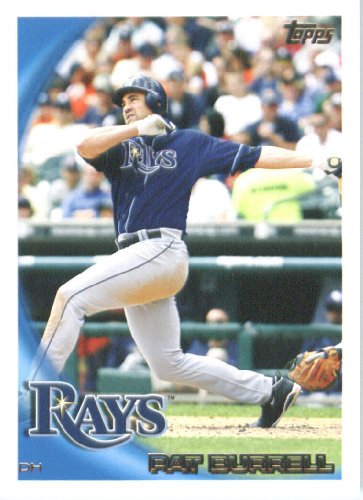 2010 Topps Baseball Card #321 Pat Burrell Tampa Bay Rays - Mint Condition - Shipped In Protective ScrewDown Display Case!