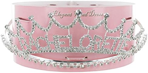 Bachelorette Jester Rhinestone Tiara with Clear Crystals