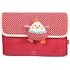 Red Travel Diaper and Wipes Bag. Quick Change Baby Bag. Koala Collection.