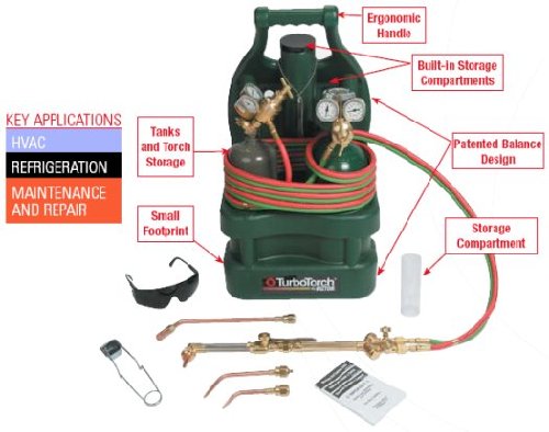 TurboTorch TTV-100-CP Turbotorch Kit W/O Tanks (0386-1335)