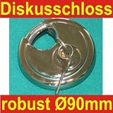 Produkt-Bild: Vorh&auml;ngeschloss, Schloss, Diskusschloss &Oslash; 90mm