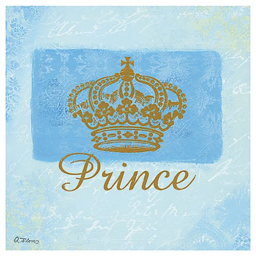 Eurographics ANF2136 Anna Flores, My Little Prince 18 x 18 cm, Hochwertiger Kunstdruck - Kronen
