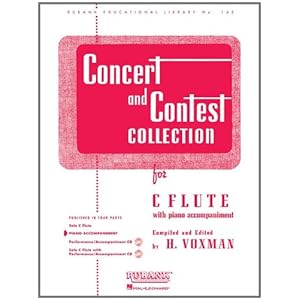 Concert and Contest Collection for C Flute: Piano Accompaniment (Rubank Educational Library)