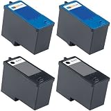 4-Pack (2BK+2C) Series 5 Hi-Yield Remanufactured Ink for M4640 M4646 Dell All-in-One 922 / 942 / 962 / 924 / 964 / 944 Printer