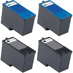 4-Pack (2BK+2C) Series 5 Hi-Yield Remanufactured Ink for M4640 M4646 Dell All-in-One 922 / 942 / 962 / 924 / 964 / 944 Printer