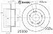 Automotive : Brembo 25550 Rear Disc Brake Rotor