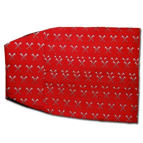 Red Lacrosse Sticks Silk Cummerbund