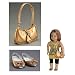 Golden Christmas Shoes & Bag for 18" American Girl Dolls