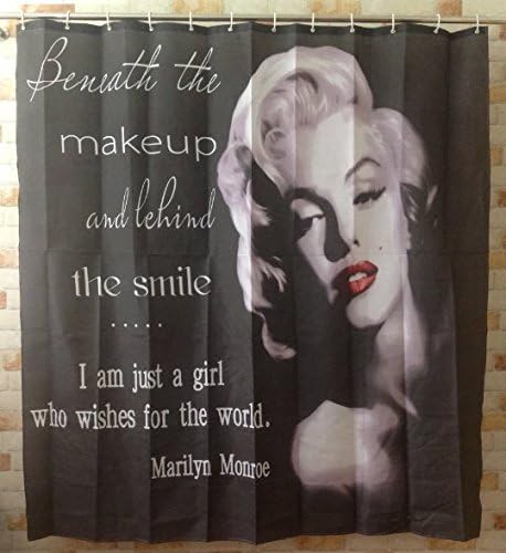 Classic Monroe Marilyn Print Shower Curtain Waterproof Mildew-proof Polyester Fabric Bathroom Accessories Home Decoration