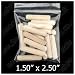 100 Grip Seal Bags 1.5" x 2.5"