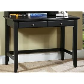 Student Desk Contemporary Style in Ebony Finish