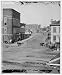 Atlanta, Georgia. Northward view across the tracks on Whitehall Street. Concert hall ...