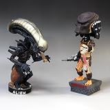 大人買いエイリアンVSプレデター首振り人形セットイメージ