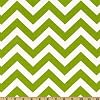 54'' Wide Premier Prints ZigZag Chartreuse/White Fabric By The Yard