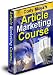 Article Marketing Course by Cody Moya