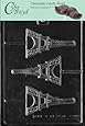 Cybrtrayd M155 Eiffel Tower Chocolate Candy Mold with Exclusive Cybrtrayd Copyrighted Chocolate Molding Instructions