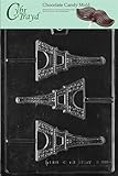 Cybrtrayd M155 Eiffel Tower Chocolate Candy Mold with Exclusive Cybrtrayd Copyrighted Chocolate Molding Instructions